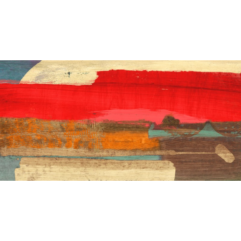 Moon Rising from the Crimson Sky