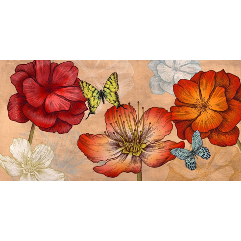 Flowers and Butterflies (Neutral)