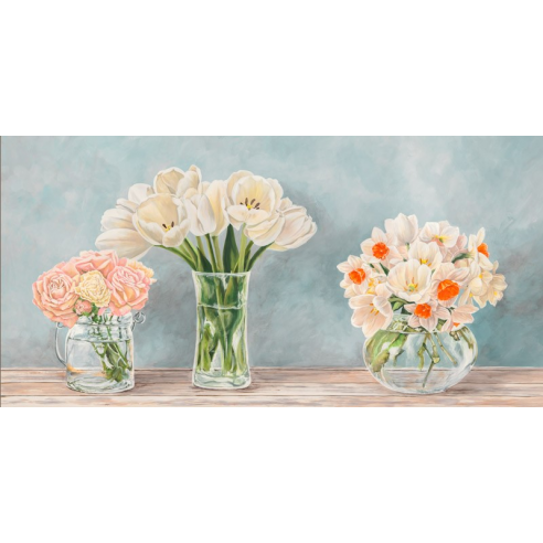 Fleurs et Vases Aquamarine