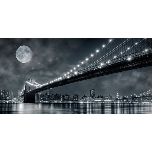 Brooklyn Bridge at night, New York