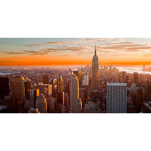 Sunset over New York City