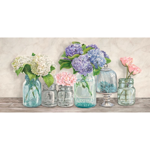 Flowers in Mason Jars