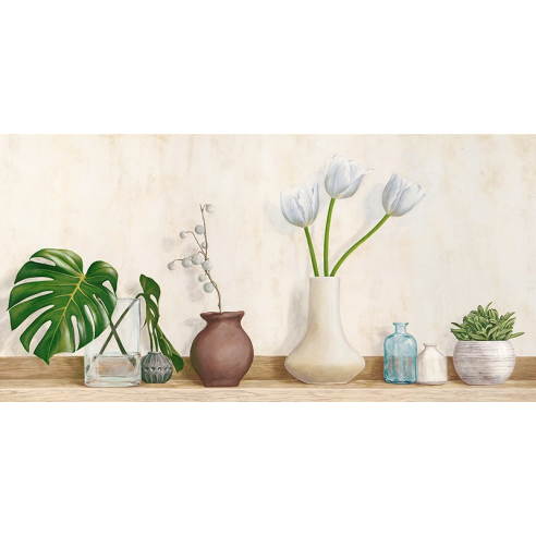 Minimalist floral setting