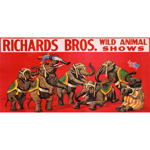 Richards Bros. Wild Animal Shows, ca....
