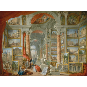 Galleria con vedute di Roma...