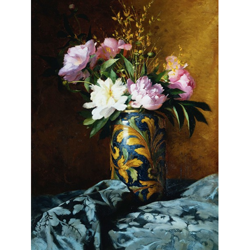 Peonies in a Vase (detail)