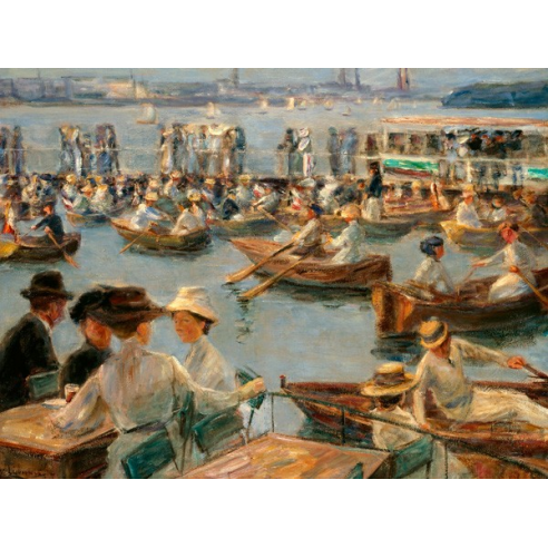 On the Alster in Hamburg