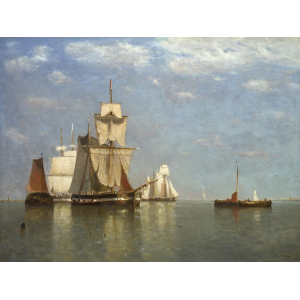 Ships lying off flushing