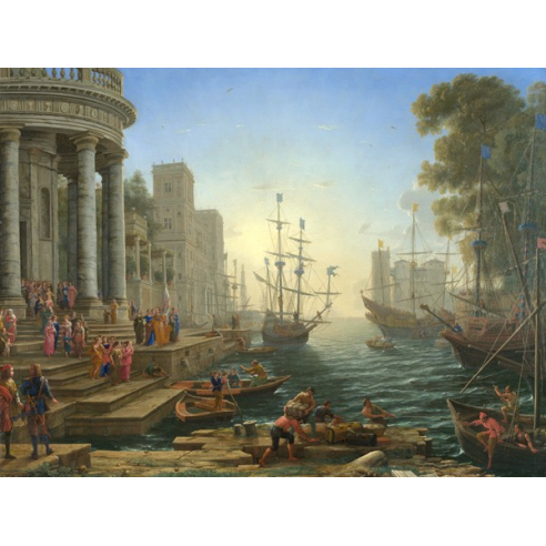 Seaport with the embarkation of Saint...