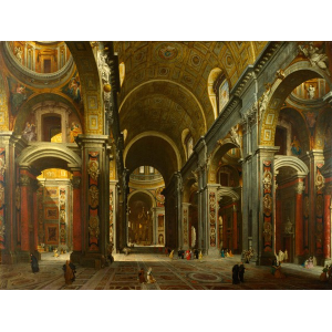 The interior of St Peter's,...