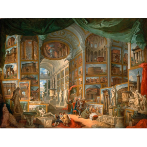 Galleria con vedute di Roma...