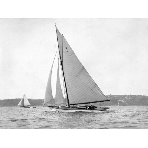 Victorian sloop on Sydney Harbour, 1930