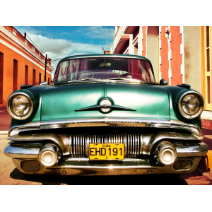 Vintage American car in...