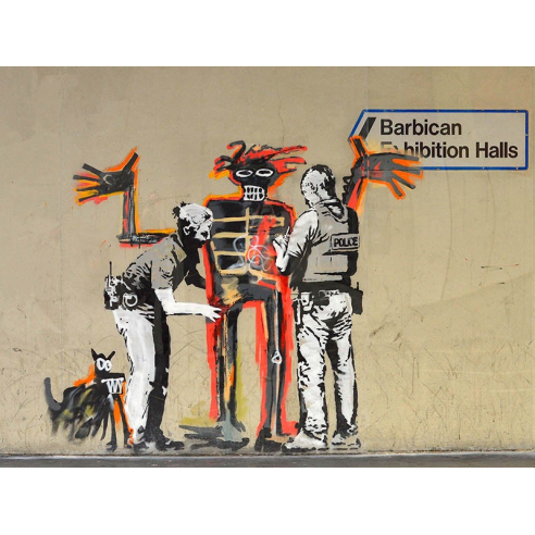 Outside Barbican Centre, London