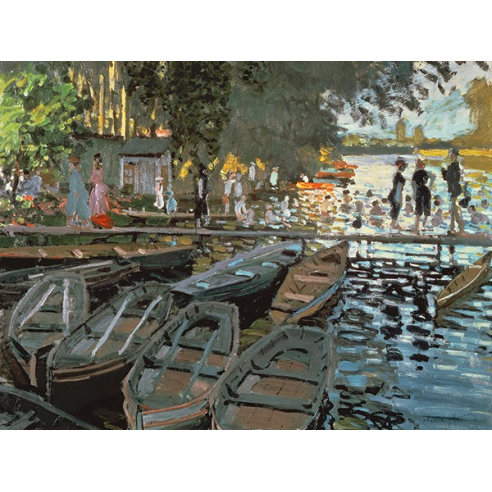 Bathers at La Grenouillere (detail)