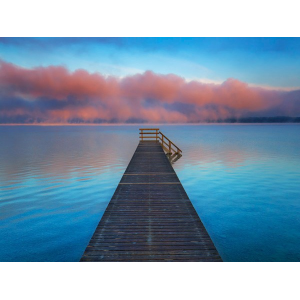 Boat ramp and fog bench,...