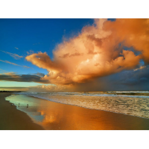 Sunset on the ocean, New...