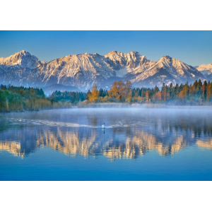 Allgaeu Alps and Hopfensee...
