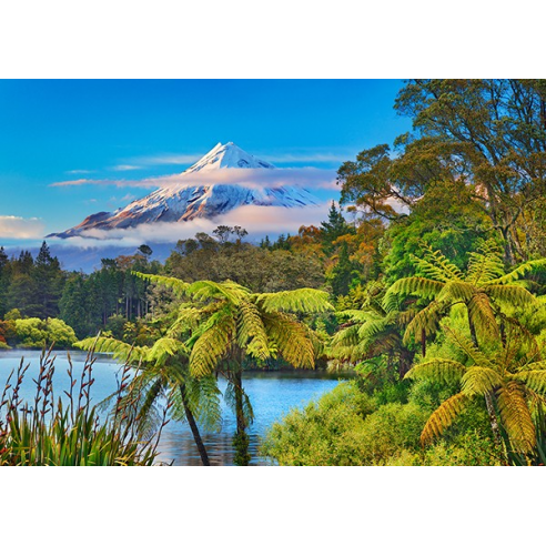 Taranaki Mountain and Lake...