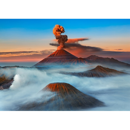 Semeru, Bromo, Batok Volcanoes, Java,...