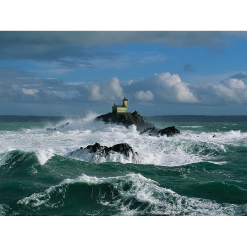 Phare de Tévennec, mer d’Iroise