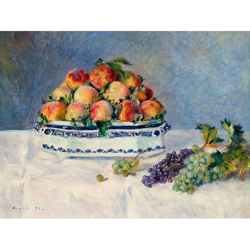 Still Life with Peaches and Grapes