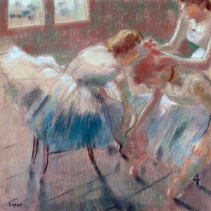 Three Dancers preparing for...