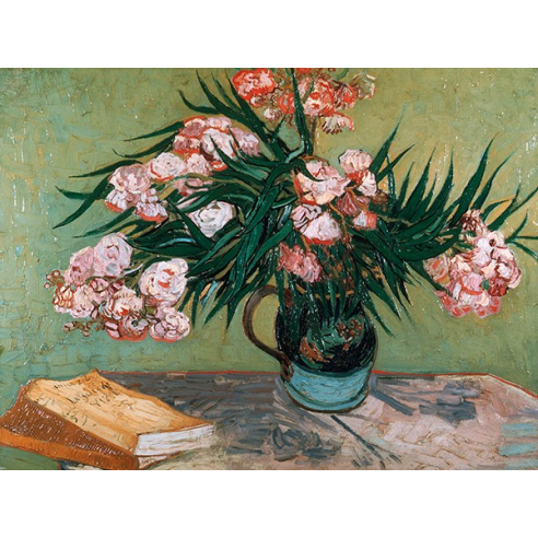 Vase with Oleanders and Books