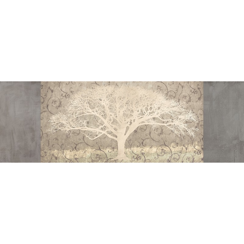 Grey Brocade Panel