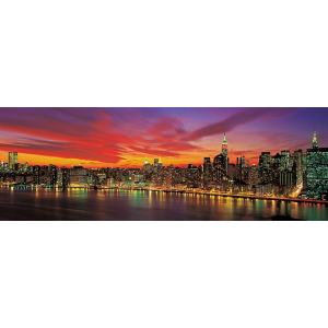 Sunset Over New York (detail)