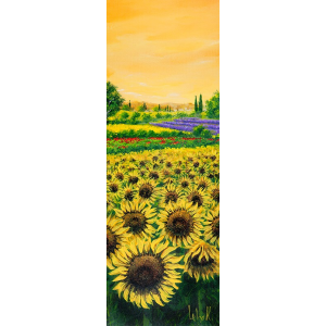 Girasoli e lavanda