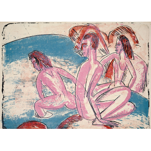 Three Bathers by Stones