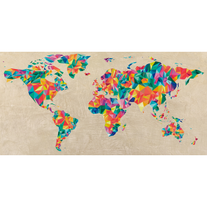 Multicolor World Map (neutral)