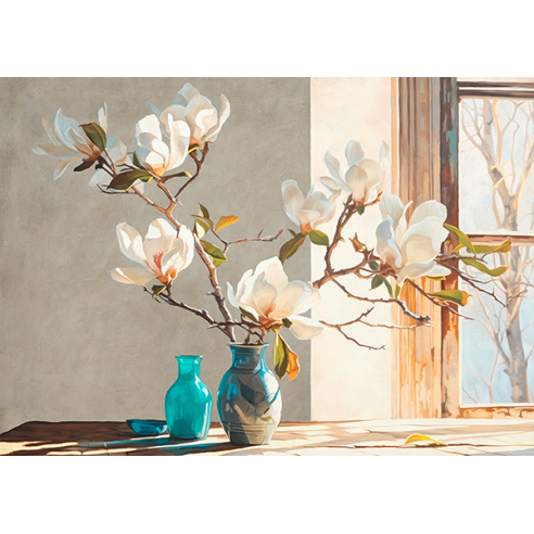 Magnolia Branch in a Vase