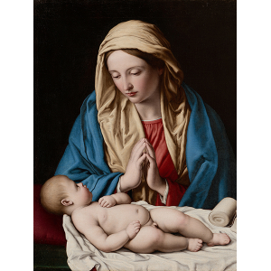 Maria che adora il Bambino