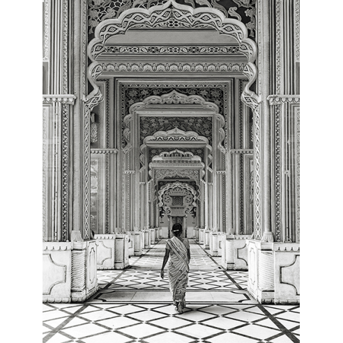 Patrika Gate, Jaipur, India (BW)