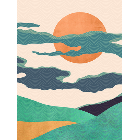  Of Clouds and Land (detail)