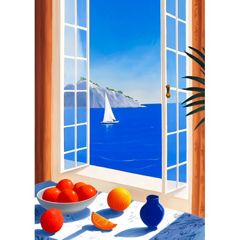 Still Life and WIndow II (detail)