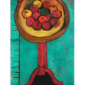 Bowl of Apples on a Table,...