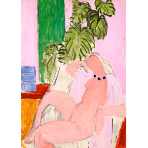 Nude in an armchair with a...