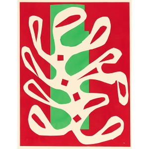 Algue blanche sur fond...