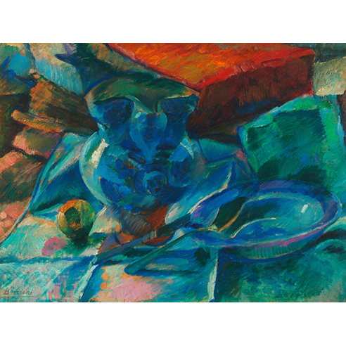 Natura morta di terraglie posate e...