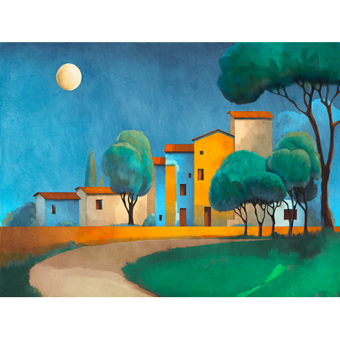 Villaggio sotto la luna