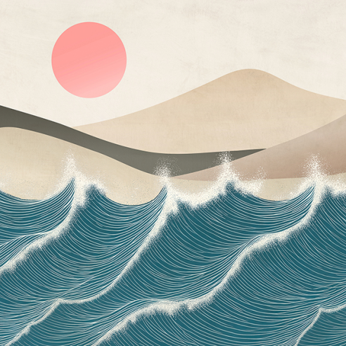 Stormy Sea (detail)
