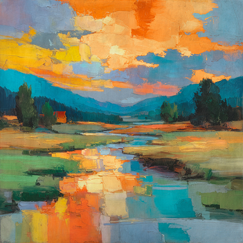 Stream through the Country