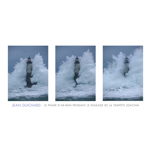 Le phare d'Ar-Men pendant le passage...