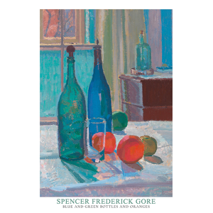 Blue and Green Bottles and...