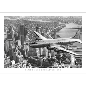 Flying over Manhattan, NYC